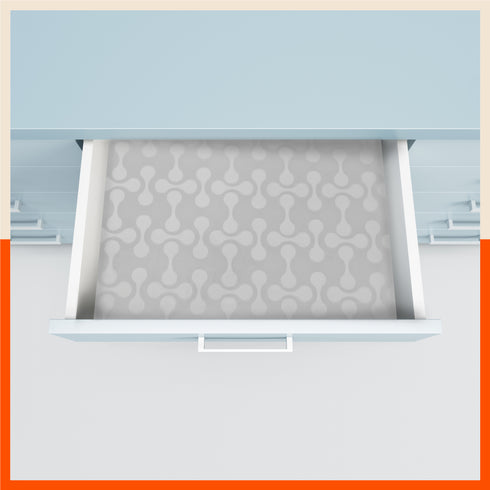 VIDA Multipurpose Abstract Texture Fridge Mats |Grey (45 cm X 30 cm 425 GSM)